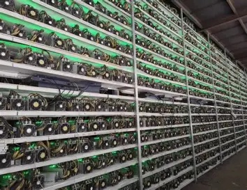 Industrial mining farm hosting Bitcoin and Ethereum rigs in the UK